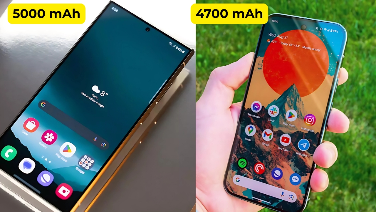 Galaxy S25 vs Pixel 9 Battery